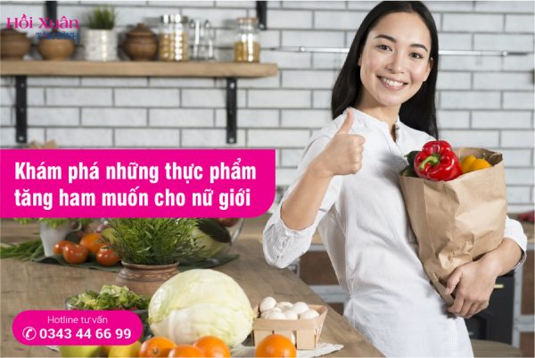 thực phảm tăng ham muốn cho nữ giới